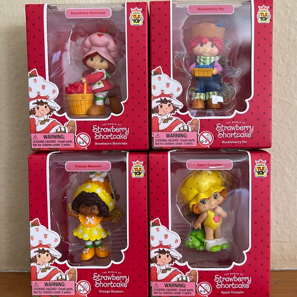 Strawberry Shortcake Figurines by TLS Toys set of 4